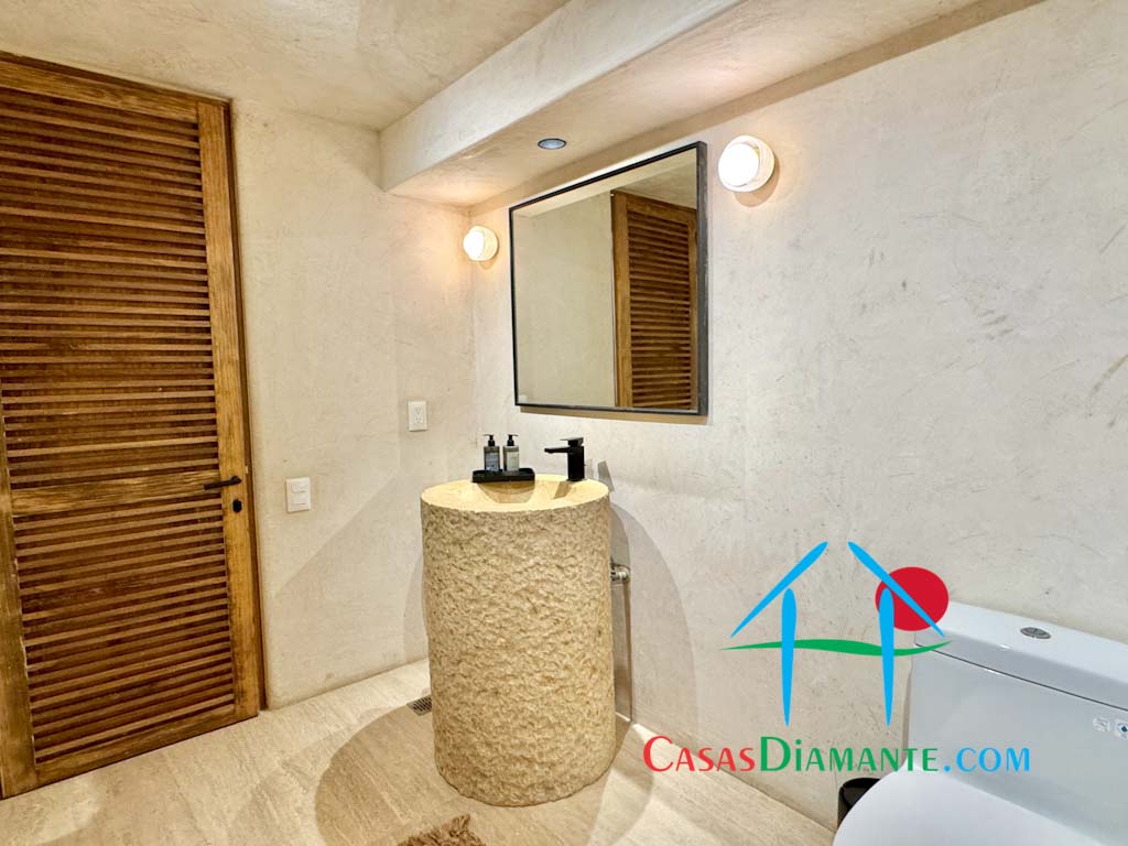 Real Diamante Del Mar Casa Palapas - Baño de visitas 2